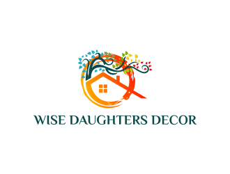 Wise Daughters Decor logo design by N3V4