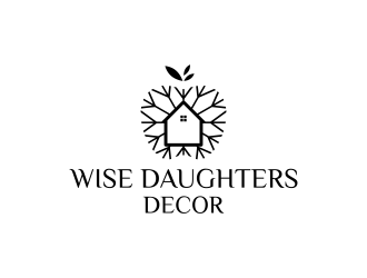 Wise Daughters Decor logo design by N3V4