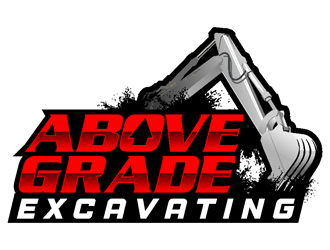 Above Grade Excavating  logo design by coco