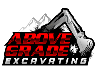 Above Grade Excavating  logo design by coco
