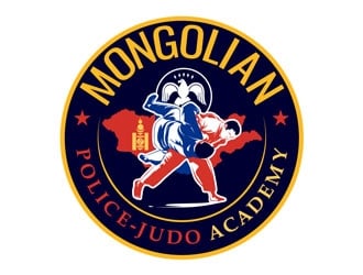 Mongolian Police-Judo Academy logo design by DreamLogoDesign