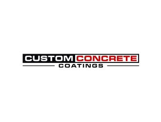 Custom Concrete Coatings  logo design by logitec