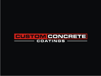 Custom Concrete Coatings  logo design by logitec