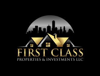 First Class Properties & Investments LLC logo design by pakNton
