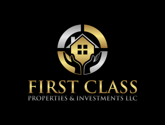 First Class Properties & Investments LLC logo design by pakNton