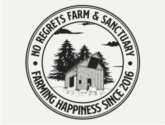 No Regrets Farm & Sanctuary logo design by Alfatih05