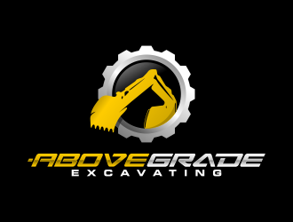 Above Grade Excavating  logo design by ekitessar