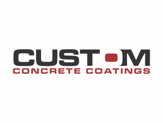 Custom Concrete Coatings  logo design by eagerly