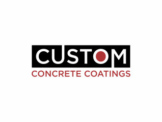 Custom Concrete Coatings  logo design by eagerly