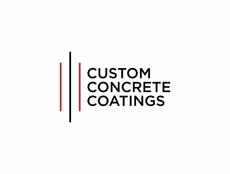 Custom Concrete Coatings  logo design by eagerly