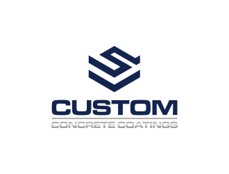 Custom Concrete Coatings  logo design by ammad