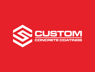 Custom Concrete Coatings  logo design by ammad