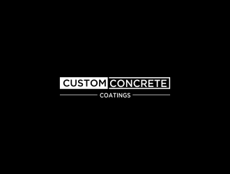 Custom Concrete Coatings  logo design by afra_art
