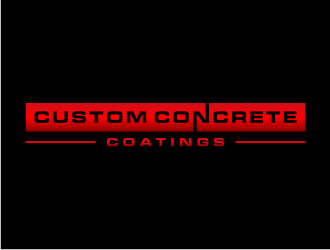 Custom Concrete Coatings  logo design by Zhafir