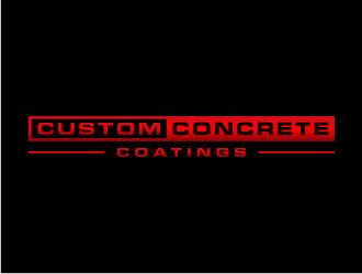 Custom Concrete Coatings  logo design by Zhafir
