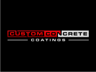 Custom Concrete Coatings  logo design by Zhafir