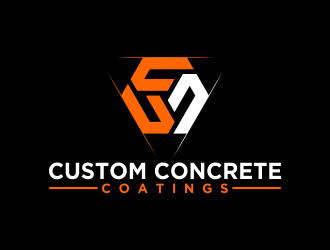 Custom Concrete Coatings  logo design by done