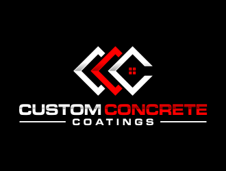 Custom Concrete Coatings  logo design by creator_studios