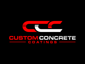 Custom Concrete Coatings  logo design by creator_studios