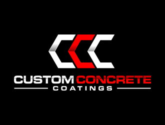 Custom Concrete Coatings  logo design by creator_studios