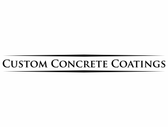 Custom Concrete Coatings  logo design by eagerly