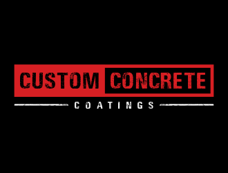 Custom Concrete Coatings  logo design by berkahnenen