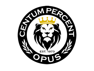 100% Work or One Hundred Percent Work logo design by kunejo