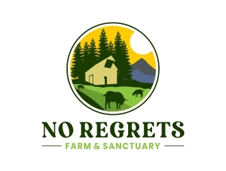 No Regrets Farm & Sanctuary logo design by adwebicon