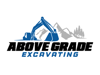 Above Grade Excavating  logo design by coco