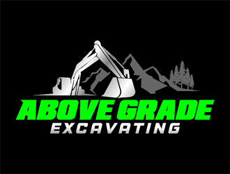 Above Grade Excavating  logo design by coco