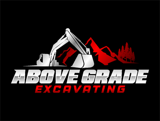 Above Grade Excavating  logo design by coco