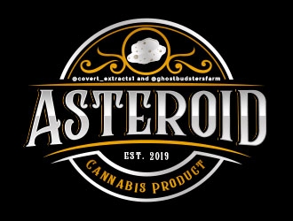 Asteroid logo design by Benok