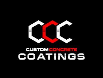 Custom Concrete Coatings  logo design by creator_studios