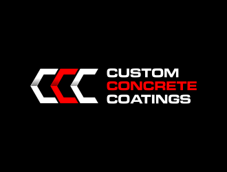 Custom Concrete Coatings  logo design by creator_studios