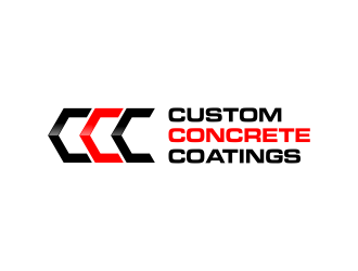 Custom Concrete Coatings  logo design by creator_studios