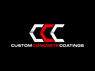 Custom Concrete Coatings  logo design by creator_studios