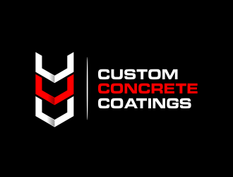 Custom Concrete Coatings  logo design by creator_studios