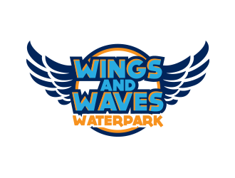 Wings and Waves Waterpark logo design by scriotx