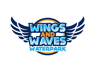 Wings and Waves Waterpark logo design by scriotx