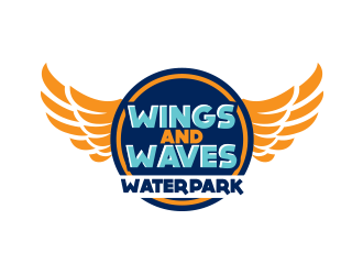 Wings and Waves Waterpark logo design by scriotx