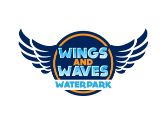 Wings and Waves Waterpark logo design by scriotx