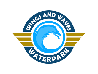 Wings and Waves Waterpark logo design by kunejo