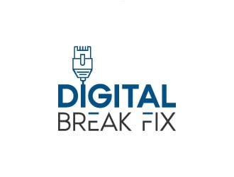 Digital Break Fix logo design by aryamaity