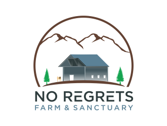 No Regrets Farm & Sanctuary logo design by santrie