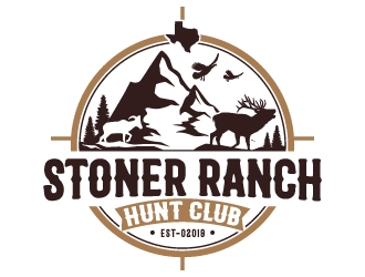 Stoner Ranch Hunt Club logo design by Suvendu