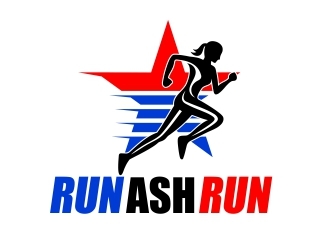Run Ash Run logo design by b3no