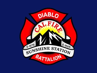 CAL FIRE Sunshine Station logo design by ozenkgraphic