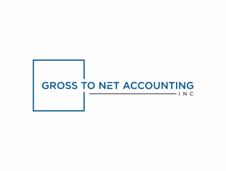 Gross To Net Accounting, Inc logo design by bombers