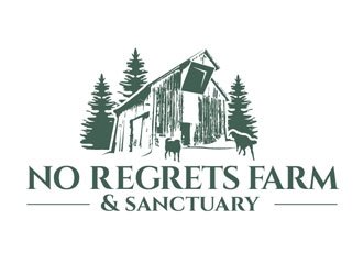 No Regrets Farm & Sanctuary logo design by frontrunner