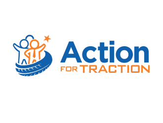 Action for Traction  logo design by YONK